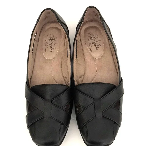 Life Stride Shoes Life Stride Soft System Black Flats Size 75